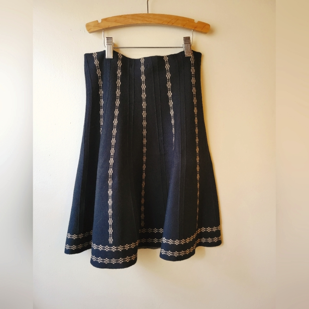 Max Studio A-Line Stretch High Waist Bohemian Skirt